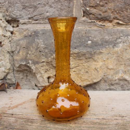 Empoli Bernstein Dekanter Glasflasche 60er Jahre Made in Italy