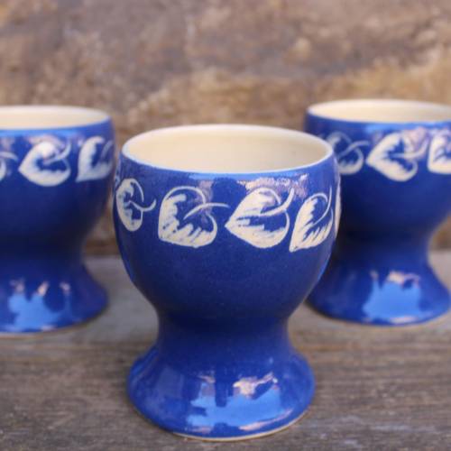 3 Becher Kaffeebecher Kakaobecher Trinkbecher Kohrener Keramik 50er 60er Jahre DDR 
