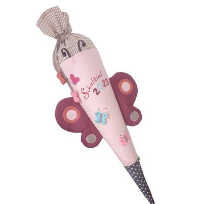 Schultüte Zuckertüte Schmetterling für Mädchen