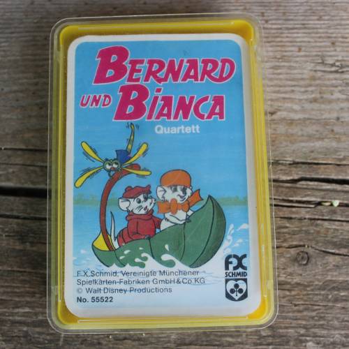 Bernard & Bianca Quartett – Schmid Spiele 70er Jahre | Vintage Disney Kartenspiel komplett