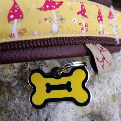 Hundemarke individuell graviert KLEINER KNOCHEN