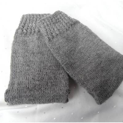Handgestrickte Wollsocken grau – Unisex Stricksocken aus Schurwolle – warme Socken, verschiedene Größen