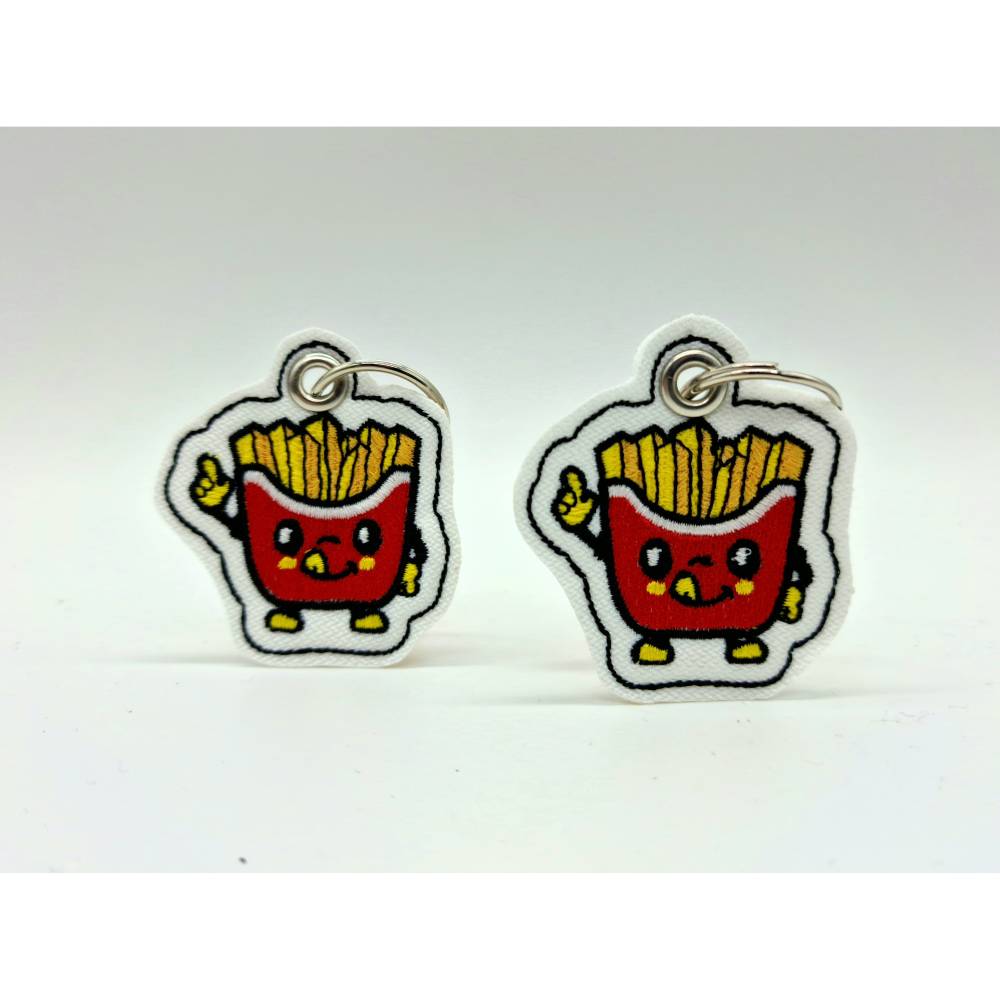 Stickdatei "Pommes" als ITH Schlüsselanhänger Bild 2