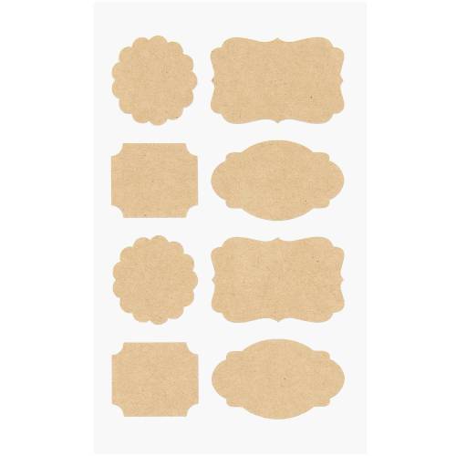 Sticker Etiketten Kraftpapier