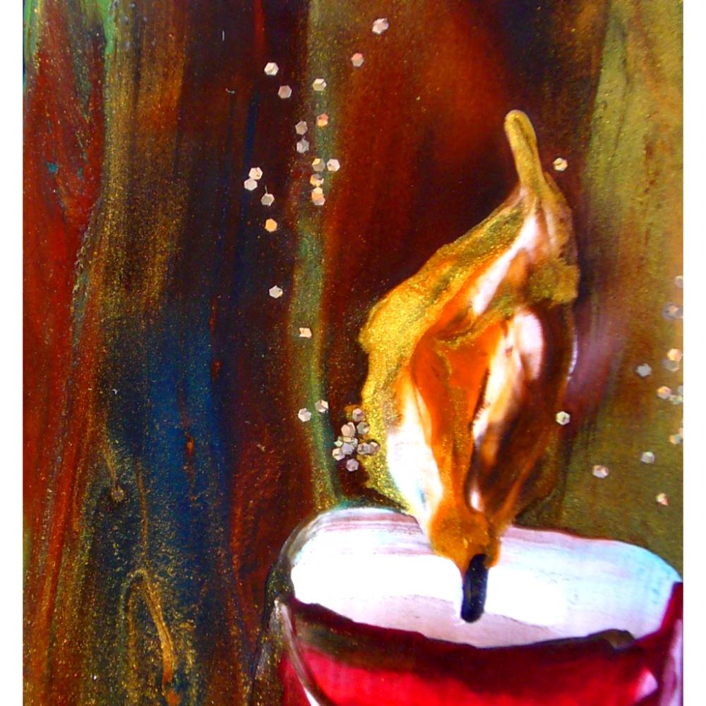 Klebefolie - Malerei • "Eine schöne Vorweihnachtszeit" • Fensterschmuck Design  Ulrike Kröll Bild 5