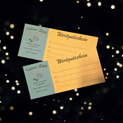 Wertgutschein im Kartenformat – Geschenkgutschein für individuelles Shopping