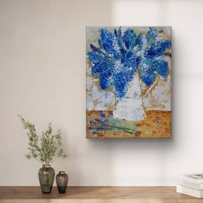Fliederduft Blumenbild 40x50 Unikat Original