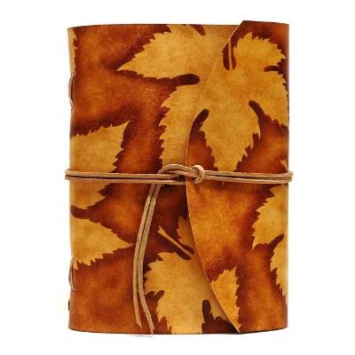 Lederbuch - Soft OX Lion Antique - Fall - Din A5 - Kompaktes Tagebuch oder Notizbuch