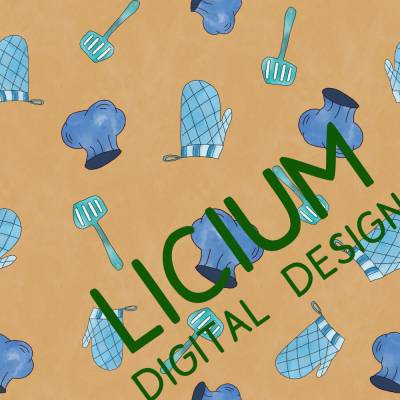 Endlosmuster für Stoffe - Patterndesign - Nahtlosmuster -digitale Datei -Kochmütze, Wender und Handschuh- Farbe 012  png