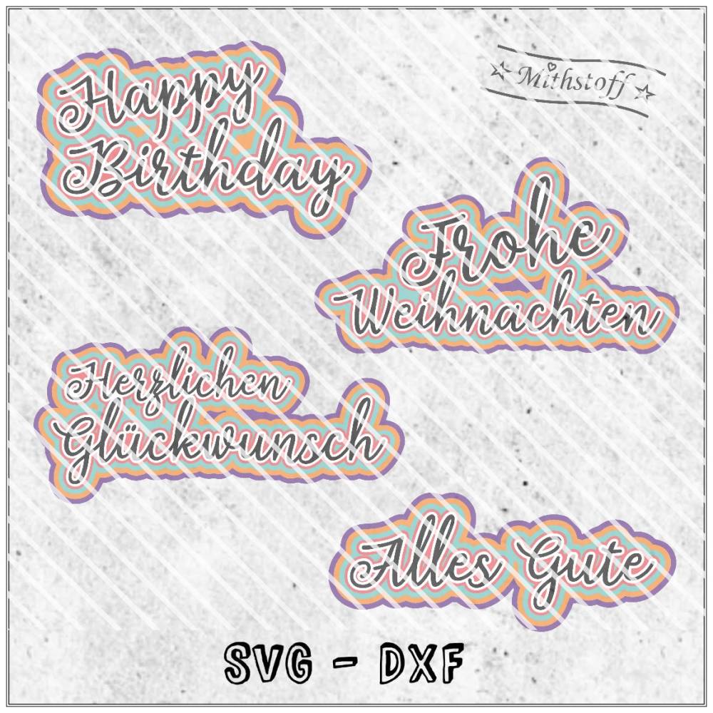 Coole Plotterdatei - papieraufleger - Caketopper - SVG - DXF - Datei - Mithstoff - Weihnachten - Geburtstag Bild 1