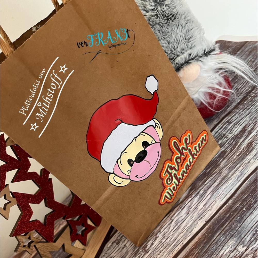 Coole Plotterdatei - papieraufleger - Caketopper - SVG - DXF - Datei - Mithstoff - Weihnachten - Geburtstag Bild 6