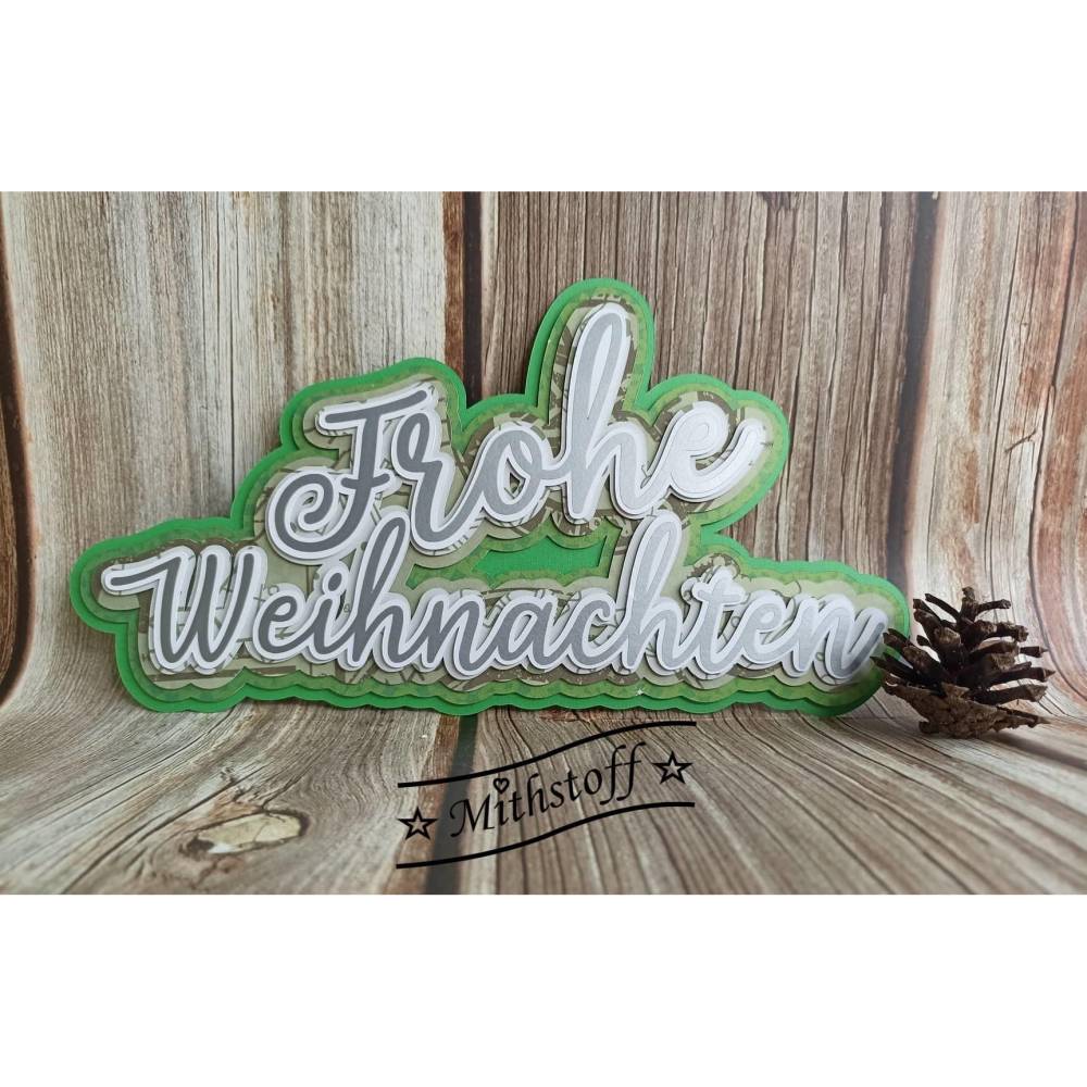 Coole Plotterdatei - papieraufleger - Caketopper - SVG - DXF - Datei - Mithstoff - Weihnachten - Geburtstag Bild 8