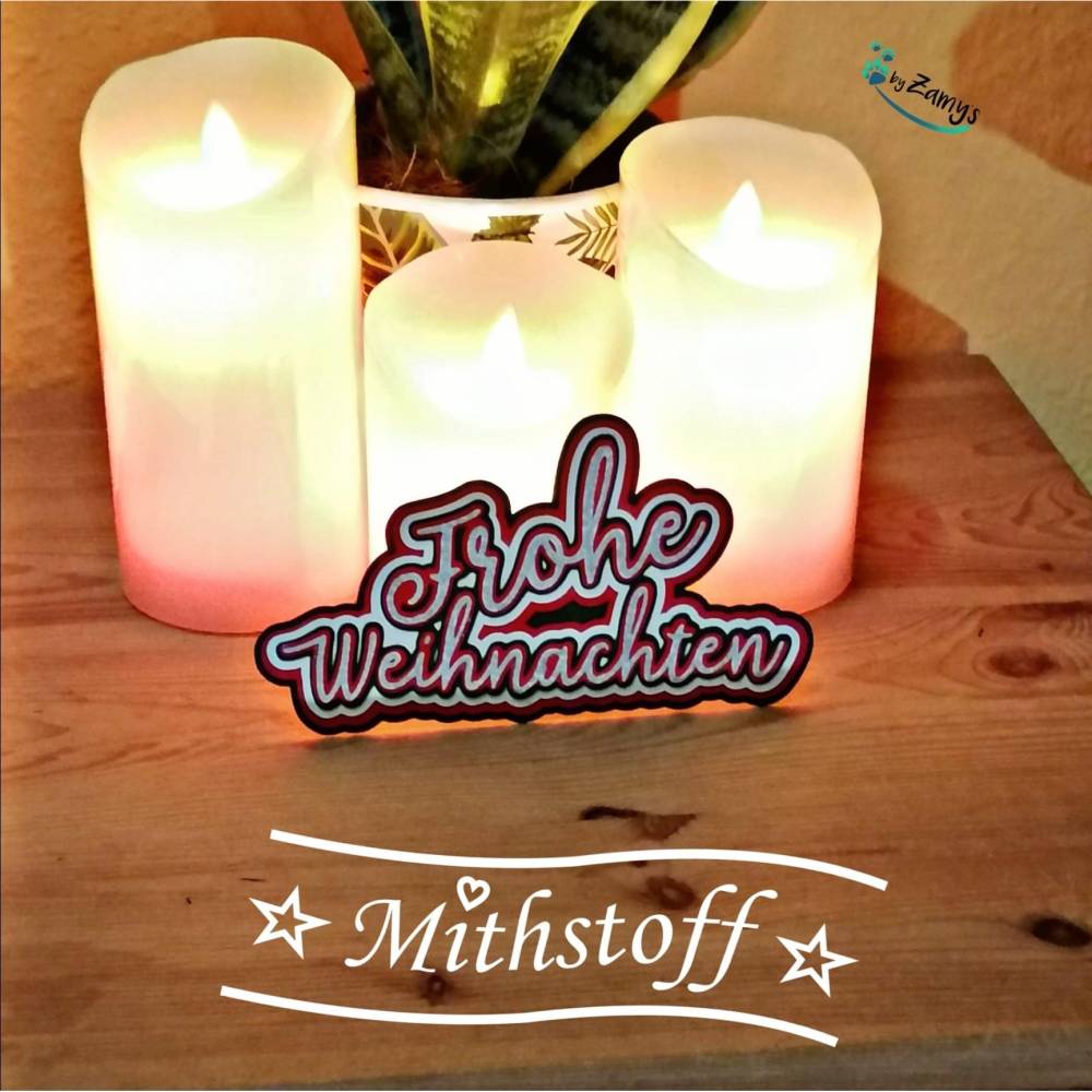 Coole Plotterdatei - papieraufleger - Caketopper - SVG - DXF - Datei - Mithstoff - Weihnachten - Geburtstag Bild 9