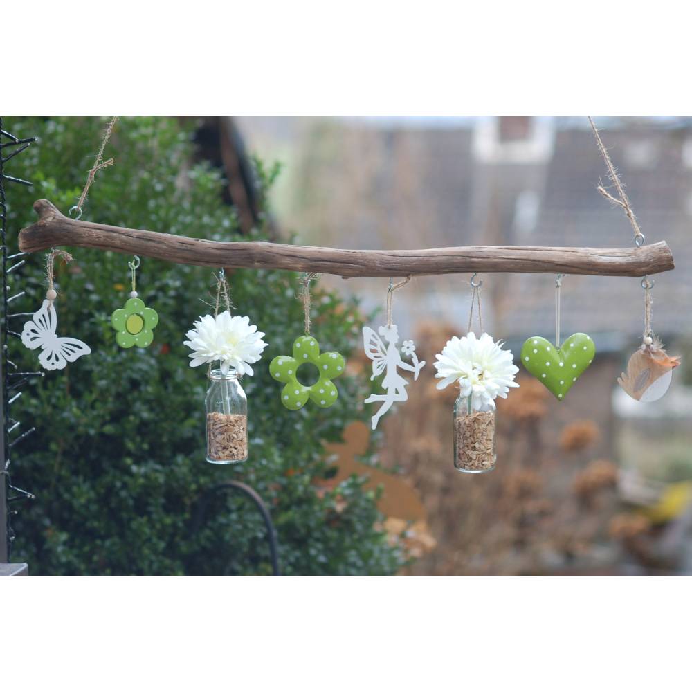 dekorierter Ast Deko-Ast Frühling Fenster