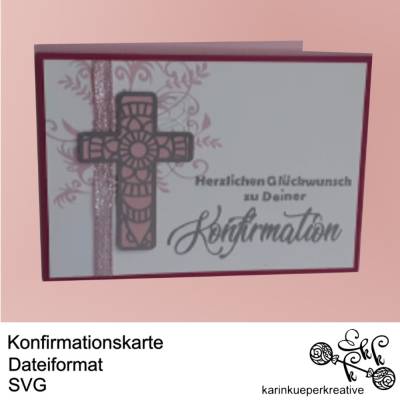 Plotterdatei Konfirmationskarte
