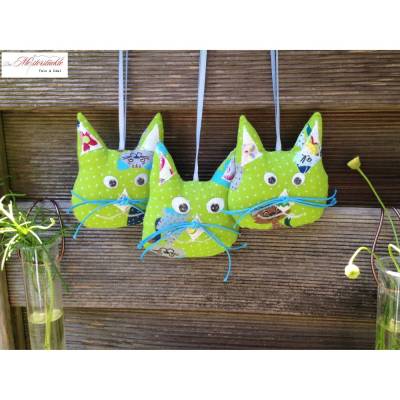 Stoffkatzen zur Dekoration Katzenmotiv