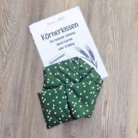 Dinkel-Körnerkissen mit Triangeldruck, 60x15cm in 6 Kammern, Nacken- oder Bauchkissen