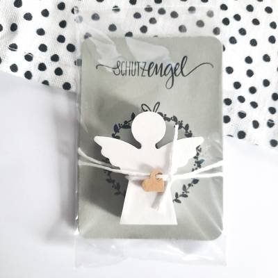 Engel I Schutzengel I Engelfigur I Raysin I Geschenk I Verpackt I weißes Gießpulver I Reliefgießpulver