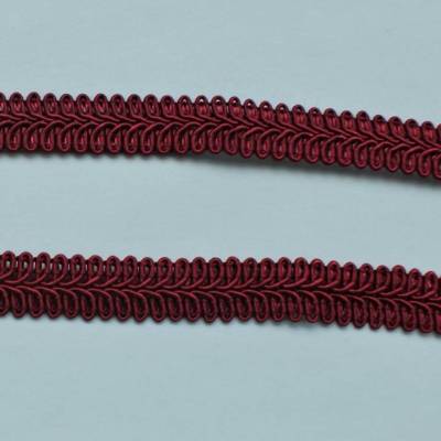 1 Meter Posamentenborte Weinrot 15 mm – Weiche Vintage Borte für Trachten, Deko & Kostüme
