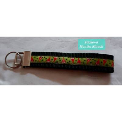 Schlüsselband mit Wichteln – Geschenkidee, robustes Gurtband, liebevolles Design