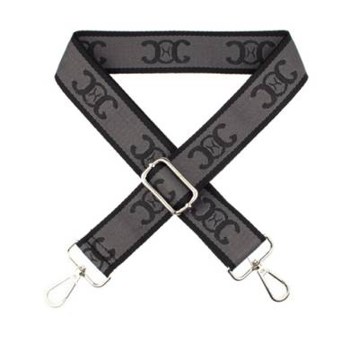 Fertiger Taschengurt 40 mm Anthrazit -Silber  (1Stück/ 10,95 €)