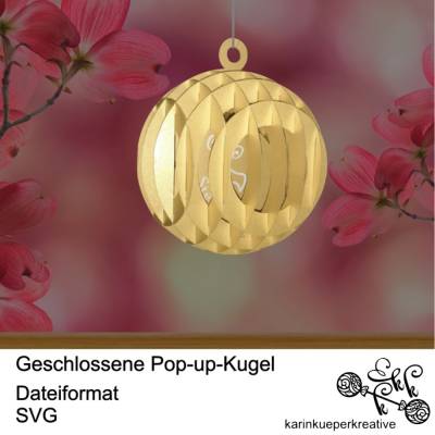 Plotterdatei Geschlossene Pop-up-Kugel