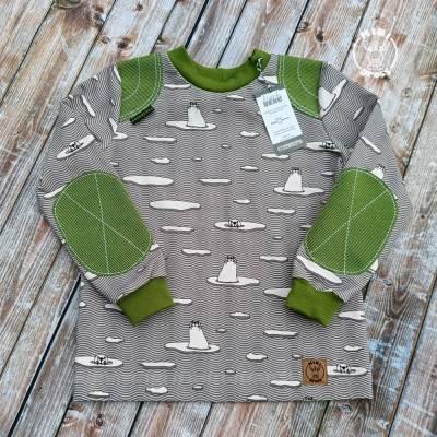 Langarmshirt Robbe Gr. 98/104 leicht angerauht