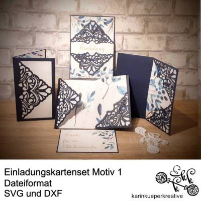 Plotterdatei Einladungskarten Motiv 1