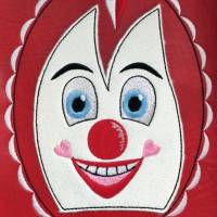*  Dom mit Gesicht und Rahmen  *  Stickdatei 13 x 18 für Karneval, Fasching, Fasnet