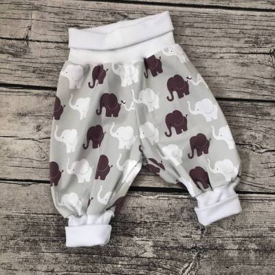 tolle Babyhose / Pumphose gr.50/56 kleiner Elefant
