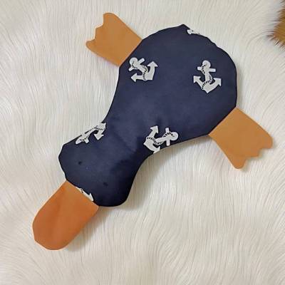 Kirschkernkissen Ente blau mit Anker