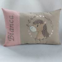 Namenskissen personalisierbar - Kissen mit Geburtsdaten als Geschenk zur Geburt Baby Taufe