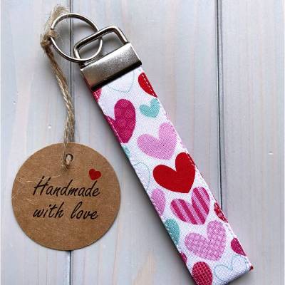 Schlüsselanhänger Schlüsselring Schlüsselbund kurz "Valentines Day"