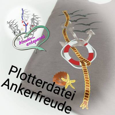 Plotterdatei Ankerfreude