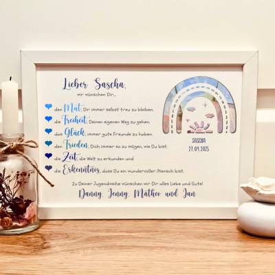 Personalisiertes Geldgeschenk zur Jugendweihe – Andenken & Geschenkidee für Jungen