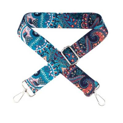 Fertiger Taschengurt 40 mm Boho-Style Bunt -Silber  (1Stück/ 10,95 €)