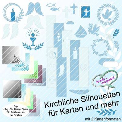 Plotterdatei Kirchliche Silhouetten