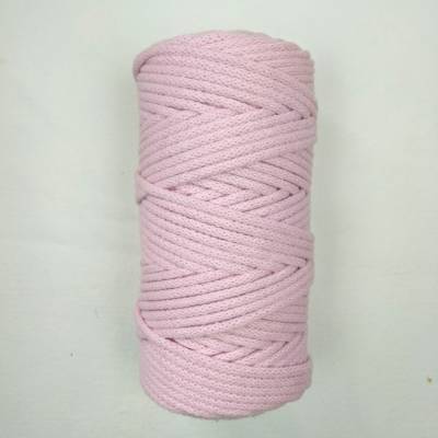 Natürlich, praktisch, stilvoll: Baumwollkordel für vielseitige Anwendungen, 5mm, rosa 