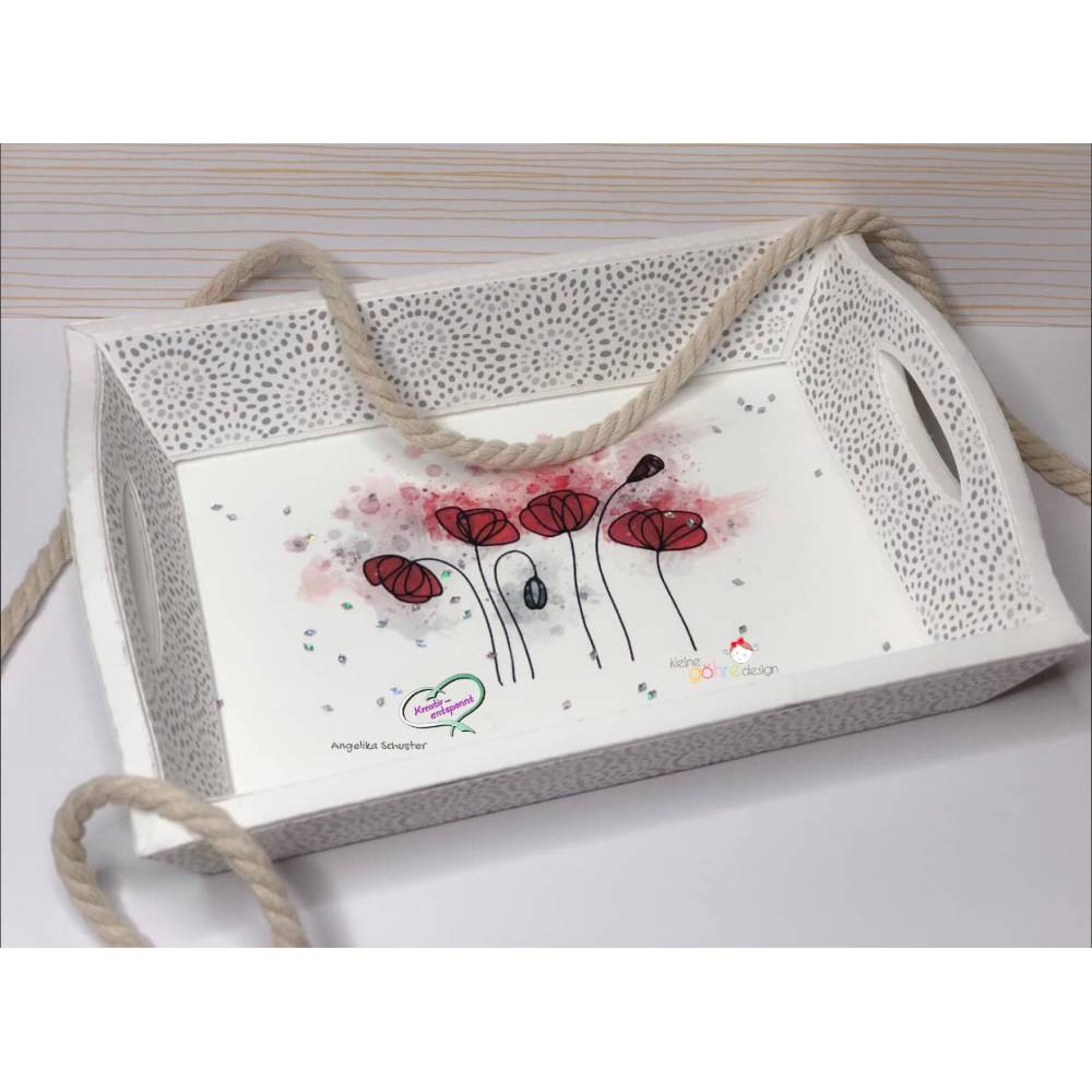 Plotterdatei Romantic Tablett Set Bild 4