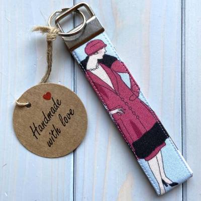 Schlüsselanhänger Schlüsselbändchen Schlüsselbund kurz "1920s Fashion"