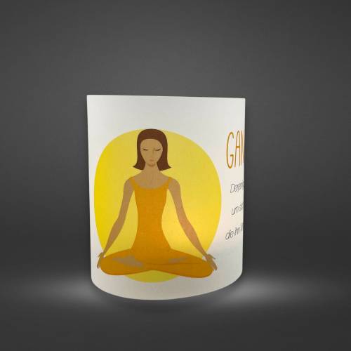 Wiederverwendbares DIY Yoga-Licht Ganapati Derjenige, der so viele gute Kräfte um sich herum hat, die ihn führen und unt