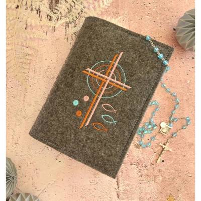 Gotteslobhülle/Gesangsbuchhülle aus Filz 