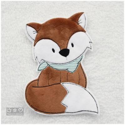 Applikation/Aufnäher/Bügelbild/Patches  Fuchs mit Halstuch