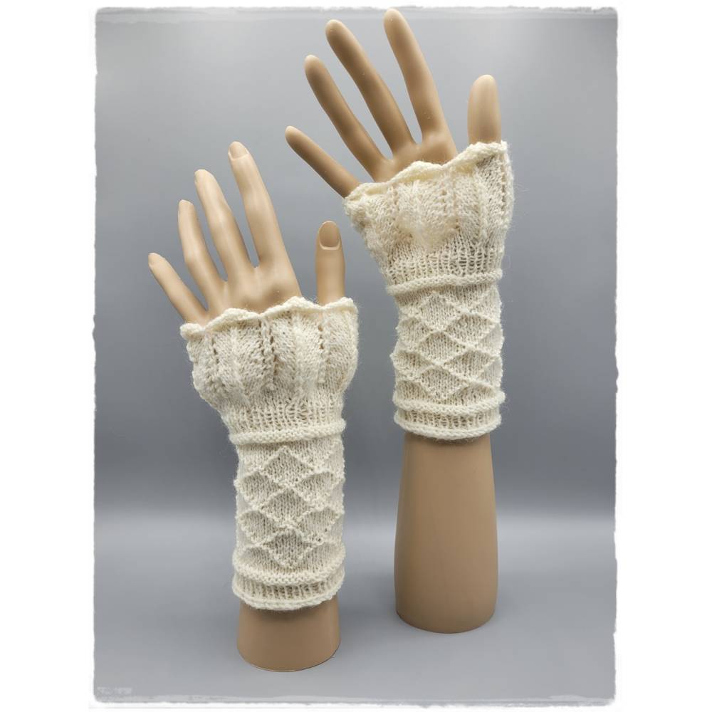 Strickanleitung Märchen-Handstulpen "Prinzessin auf der Erbse" Bild 1