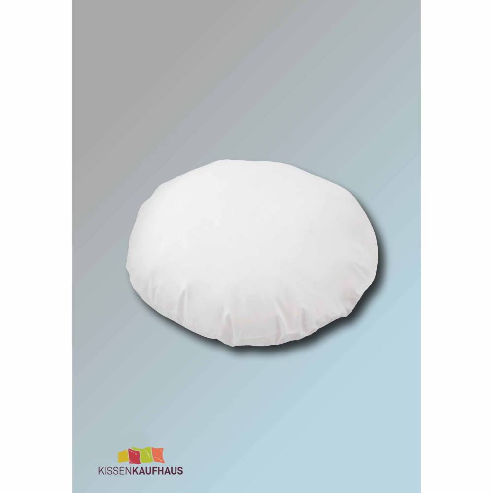 50 cm rundes Füllkissen mit 550 g Federfüllung Innenkissen Rundkissen Sofakissen Kuschelkissen