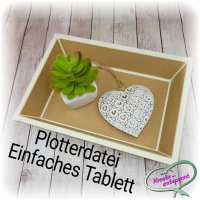 Plotterdatei Einfaches Tablett