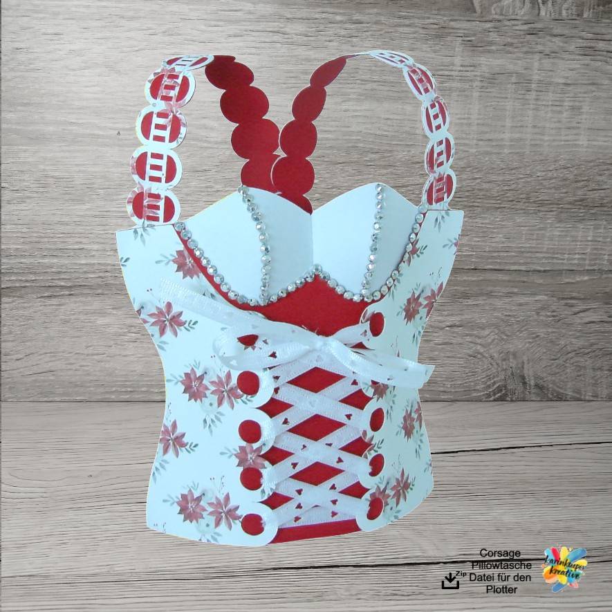 Plotterdatei Corsage Pillowtasche Bild 1