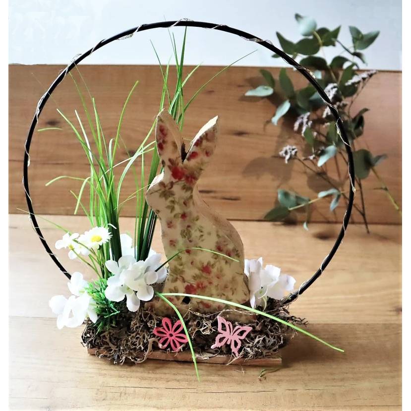 Osterdeko Tisch Loop Ostern mit Hase beleuchtet #3