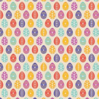 Frohe Ostern * 10 Bogen Geschenkpapier Ostereier, hübsch bunt und verziert