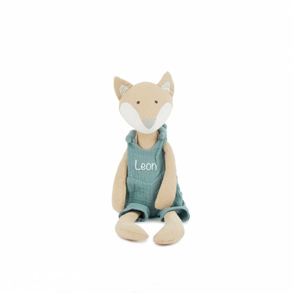 Kuscheltier Fuchs personalisiert mit Name / Kinder Geschenk Puppen / Stofftier mit Name / personalisiertes Kindergeschen Bild 1